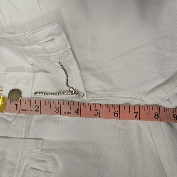 L’AGENCE-"Bell" High Rise Flare White Denim Jeans-Size 26” - Picture 11 of 17